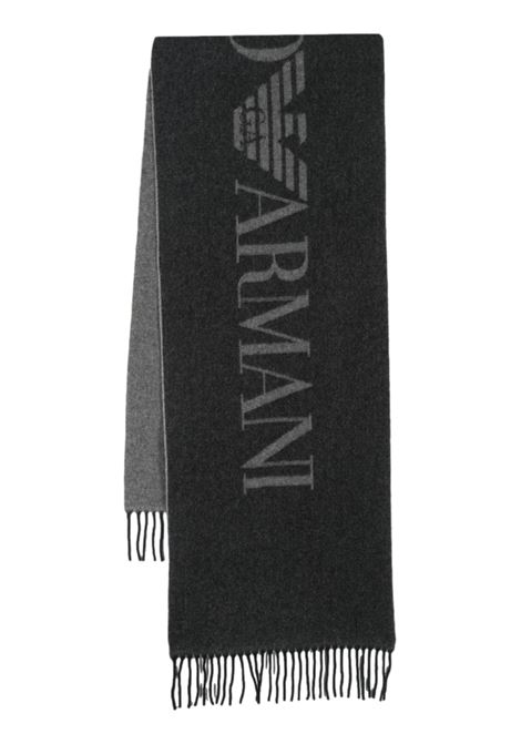 Sciarpa tinta Unita con scritta EMPORIO ARMANI | Sciarpe | 625072 3F36400321